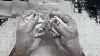 Creator @ColourChalk #gymchalk #asmr #videofeed #viral gym chalk crushing edits 