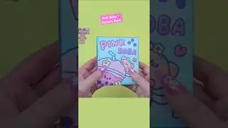 Pink Boba Squishy Book #paperdiy #shorts