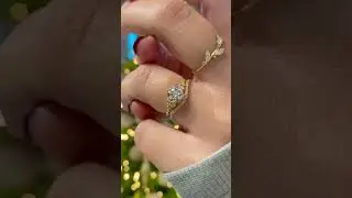 WEDDING BAND PAIRINGS: Snowdrift Ring with Curved Wisp Band by Melanie Casey Fine Jewelry