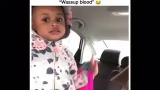 Little girl say wassup blood ( Original video)