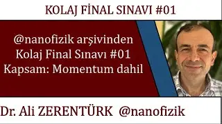 FİZİK 1 / FİZ101  Örnek Final Sınavı 01