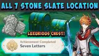 Seven Letters Achievement (All 7 Stone Slate Location) - Genshin Impact