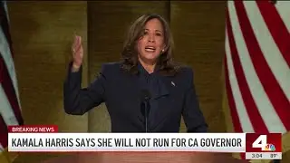 Why Kamala Harris is not running for California governor