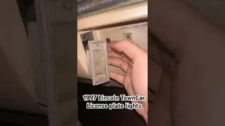 1997 Lincoln Town Car license plate light replacement