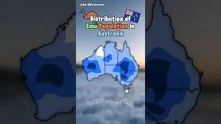 Distribution of Emu population in Australia #mapping #viral #geography #history