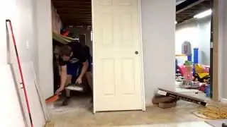 Relocating or moving a door, simple and quick. I mean real quick.