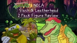 #neca Slash & Leatherhead #figurereview #tmnt #toys