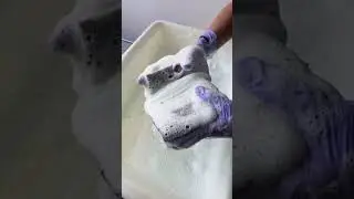 plastic sponges #spongeasmr #spongesqueezing #oddlysatisfying