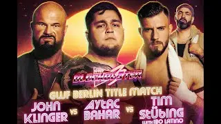 GWF Blockbuster 2023 Tim St&uuml;bing Vs. John Klinger Vs. Aytac Bahar Berlin Title Match