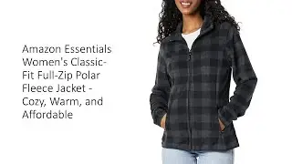 Amazon Essentials Women's Classic-Fit Full-Zip Polar Fleece Jacket - Cozy, Warm, and Affordable