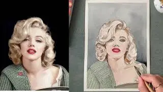 Drawing Marilyn Monroe &ndash; A Relaxing Portrait Painting Tutorial