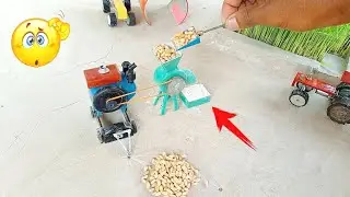 diy mini diesel engine flour mill | science project | diy tractor | @MinimakerYt @MiniCreative1