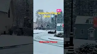 Car Drag in Snow! #shorts #trending #viral #car #Dragging #snow #shortsvideo