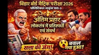 लोकतंत्र में प्रतिस्पर्धा एवं संघर्ष OBJECTIVES| बिहार बोर्ड राजनीति विज्ञान | पूरा Chapter LIVE