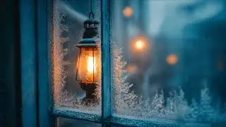 ✨ Cozy Winter Ambience : Gentle Snow & Lantern Light for Focus