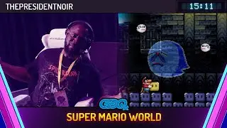 Super Mario World by ThePresidentNoir in 15:11 - Games Done Quick Express 2025