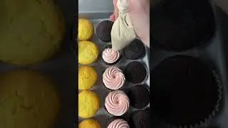 Cupcake decorating! Easy swirl!