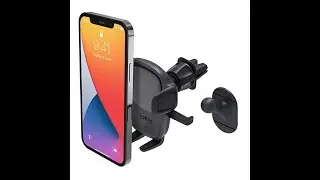 Автомобильный держатель для телефона iOttie Easy One Touch 5 на вентиляционную решетку. Обзор на английском языке и инструкция по установке.