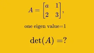 Calculate the determinant of given matrix