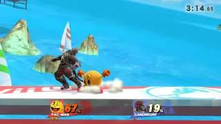 Super Smash Bros Wii U: Pac Attack!! :) :PACMAN vs. Ganondorf
