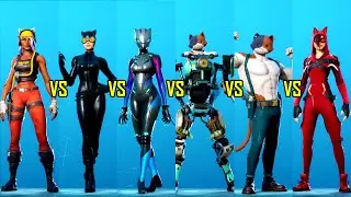 😺 Fortnite Emote Battle Of All Cat Skins 😺