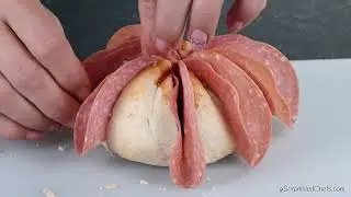 Your friends will beg for more :) Cheesy Pepperoni Stuffed Pizza Bun | TikTok Recipe