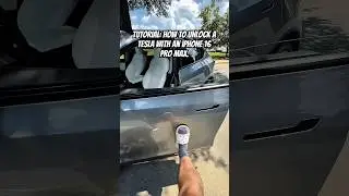 Tutorial: How to unlock a Tesla with an iPhone 16 Pro Max. #tesla #automobile #iphone #iphone16 #car