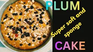 Super soft and sponge Plum Cake made at home || Easy Plum Cake #Mom's Healthy cooking vlogs