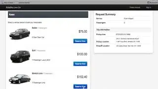 Limo Booking Software