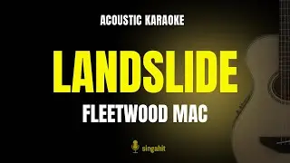 Landslide - Fleetwood Mac (Karaoke Acoustic Guitar)
