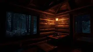 Morning Cozy Cabin Jazz ☕ Snowy Window & Fireplace Ambience