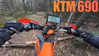 KTM 690 ENDURO Offroad ride #raw #leovince