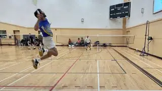 Saurabh Pandiar v Anish Chandra Jojula--Men's Open Singles--2024 White Rock Badminton Tournament.