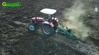 Somali farmers watch JX55 Hp Tractor working live in Baidoa field