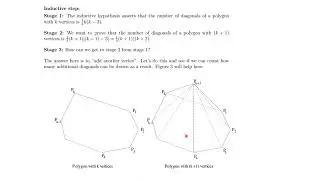 Talking points for math induction video for Math 1431