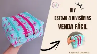 Estojo 4 Z&iacute;peres . Venda f&aacute;cil ,volta as aulas !