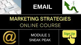 SIGNUP: MARKETING STRATEGIES ONLINE COURSE. MOD 1: EMAIL (SNEAK PEAK) #shortsvideo