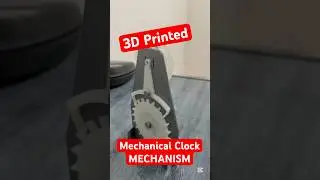 3D Printed Mechanical Clock Mechanism ⚙️⏰ | ASMR #3dprinting #asmr #mechanical #shorts