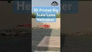 I 3D printed this big scale Lama inspired rc helicopter and its so stable #shorts
