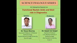 Functional Nucleic Acids and their role in Diagnostics | Dr. Tarun Sharma
