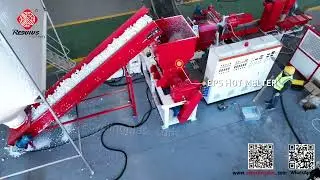 EPS / EPE / EPP water ring granulation line (with crushing and conveying system)