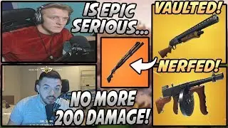Tfue & Streamers HEARTBROKEN After The PUMP SHOTGUN Gets VAULTED & 