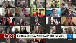 A virtual holiday party