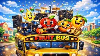 wheels on the bus | Fir-wheels on the bus Song | Happy Fruit-Bus Song | Nursery rhyme | cartoon 