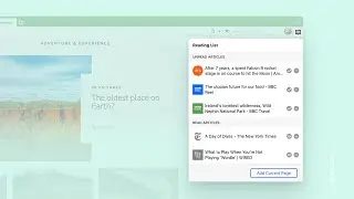 Reading List in Vivaldi Browser