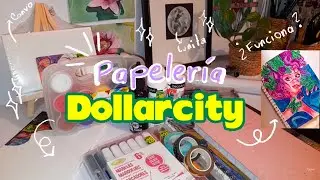 ✅DOLLARCITY Productos de Papelería 💖¿FUNCIONA? Dibujando con materiales de DOLLARCITY💜 #dollarcity