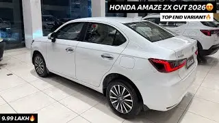 2026 Honda Amaze ZX CVT @ 9.99 Lakh🔥| Top Model Walkaround Review❤️ | 