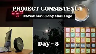  PROJECT CONSISTENCY- NOVEMBER 30 DAY CHALLENGE- DAY 8 IN ENGLISH/WEEKEND STUDY - BEING PRODUCTIVE ✨