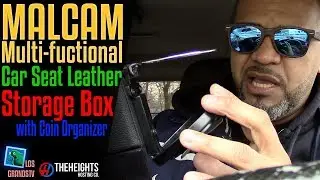 Malcam Multi-functional Car Seat Leather Storage Box : LGTV Review
