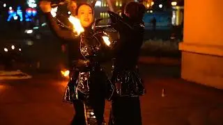 Огненное трио. Огненное шоу Гродно. BAZINGA FIRE SHOW